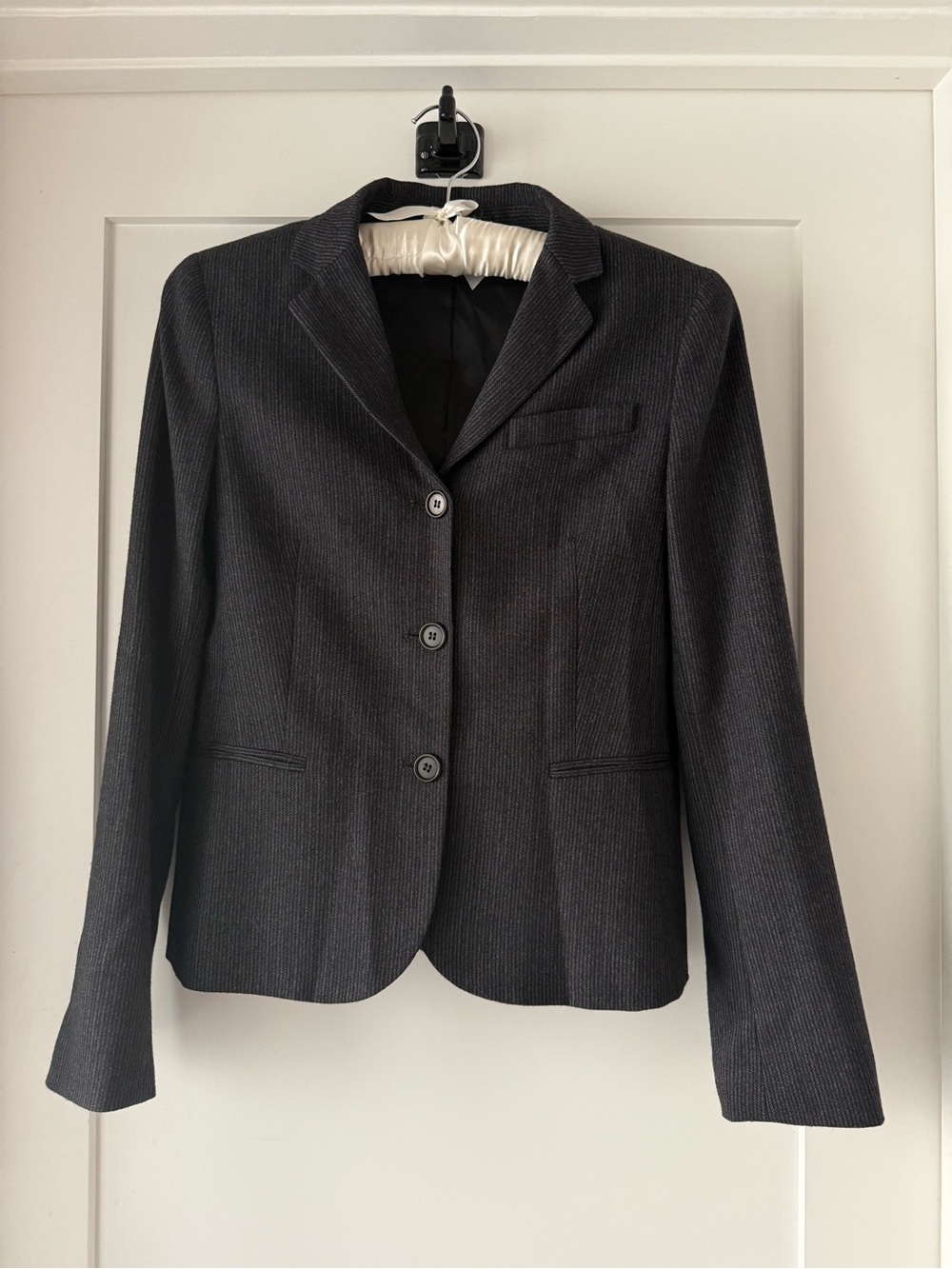Vintage Theory Wool Herringbone Tailored Blazer USA Made Size 8